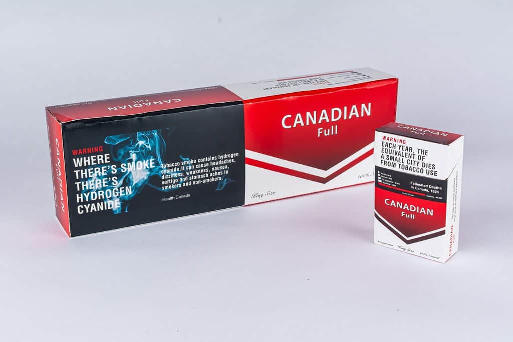 canadian full king size carton and pack