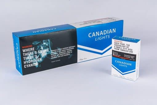 canadian lights king size carton and pack