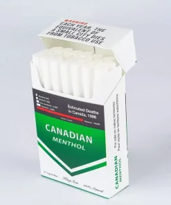 canadian menthol king size pack open