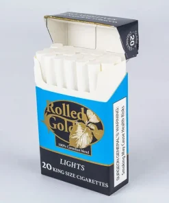 rolled gold lights king size pack open