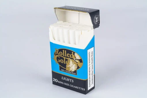 rolled gold lights king size pack open