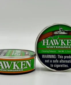 Hawken Wintergreen Chewing Tobacco 2 Cans