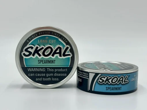 Skoal Long Cut Spearmint Dipping Tobacco Cans