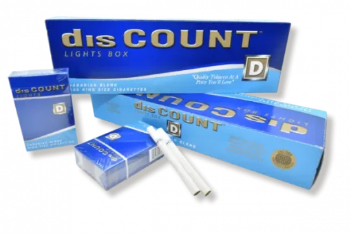 disCOUNT Lights Cigarettes Carton and Pack